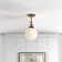 Chippewa Glass Semi Flush Mount