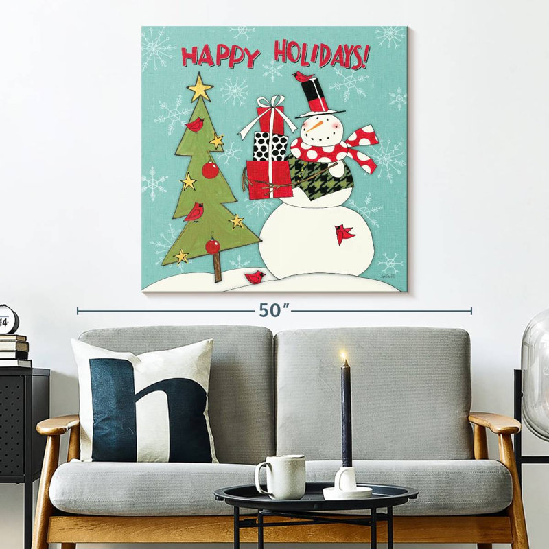 Sentiments de bonhomme de neige Lelend V, H 33 po x l 33 po