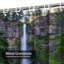 Rideau de douche Oregon Falls Bridge River-1042532104