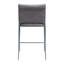 Tabouret de bar Freesia (lot de 2) gris anthracite