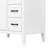 30" White Bathroom Vanity with Ceramic Sink