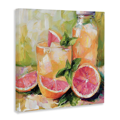 Toile rafraîchie au pamplemousse d'été, design par Riley B