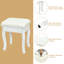 Ensemble coiffeuse avec tabouret et miroir Sindelar-617118523