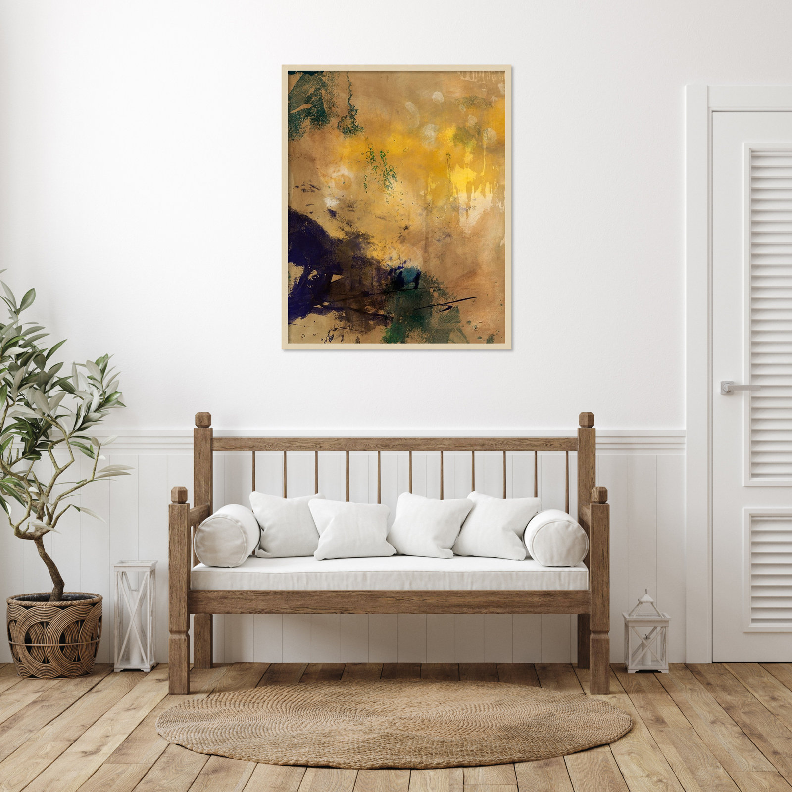 Flagler "Amber Haze II" Print, 41" H x 33" W, Brown