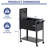 29.34'' H x 24.8'' W 1 Book Cart with Wheels
