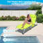 Fauteuil de bronzage réglable 3-en-1 | Matériau en ABS | Chaise longue ergonomique pour l'extérieur | Plage, patio, bord de piscine, camping