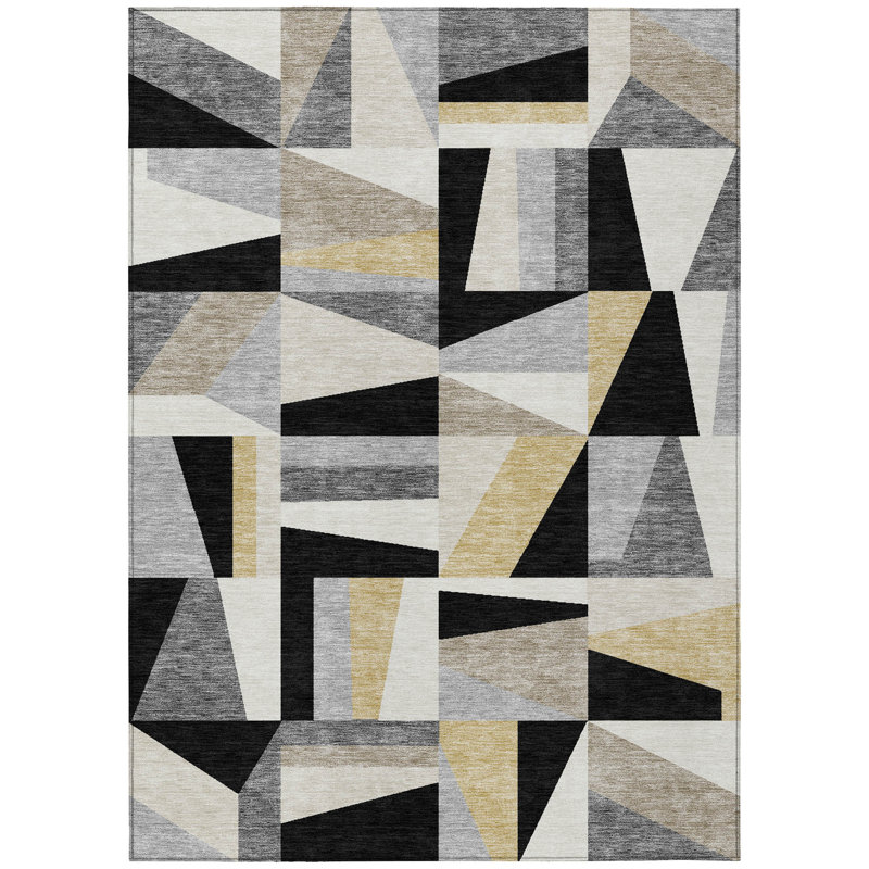 Machine Washable Indoor/Outdoor Chantille ACN2327 Geometric Rug, Rectangle 10' x 14'