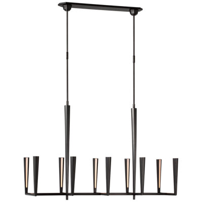 Thomas O'Brien Galahad Large Linear Chandelier