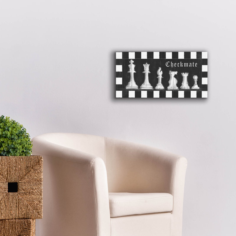 Art mural sur toile Epic Graffiti «Chess Room Collection D» par Studio W, 24 po x 12 po