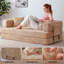 Canapé-lit convertible 5 en 1 de 80,7 po avec pochette de rangement - aucun assemblage requis-693788634
