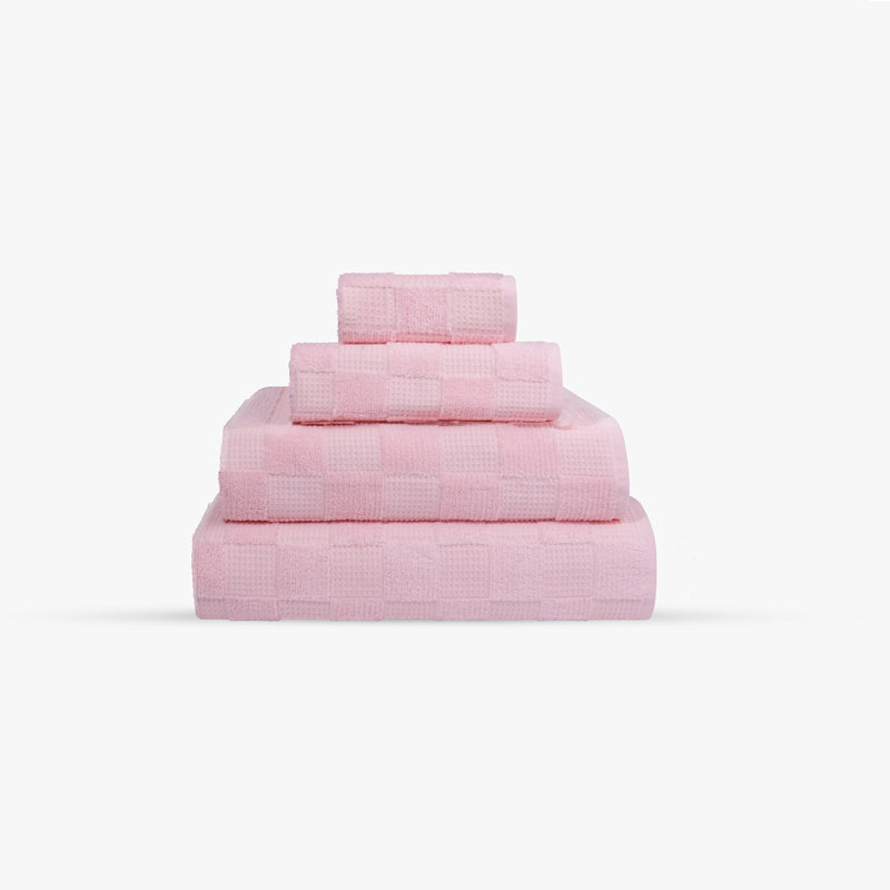 Taylorlynn 2 pcs Turkish Bath Towels Set, Blush