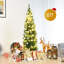 Arbre de Noël élancé vert épinette cachemire-1279618060