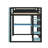 Full Size Wood Loft Bed With LED, Desk And Shelves, Wood Gaming Loft Bed-1936486553