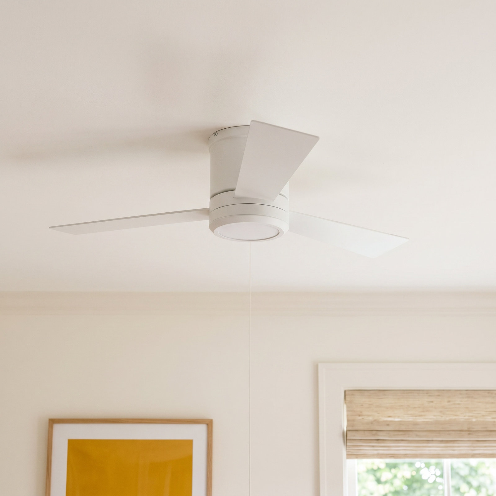 Rodrick Ceiling Fan with LED Light Kit, 42", Matte White