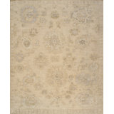 Oushak Cream Wool Area Rug