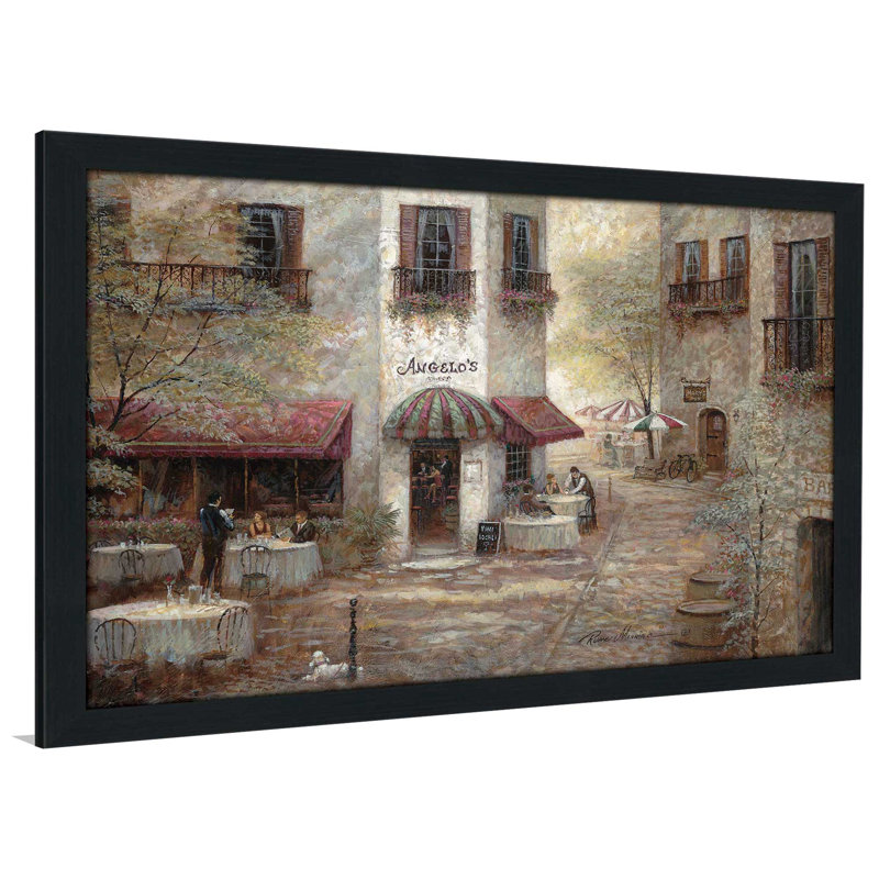 « angeos », reproduction de peinture à l’huile encadrée, H 35,5 po x l 51,5 po x P 0,75 po