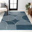Tapis rayé bleu marine / crème Nordby-88570936