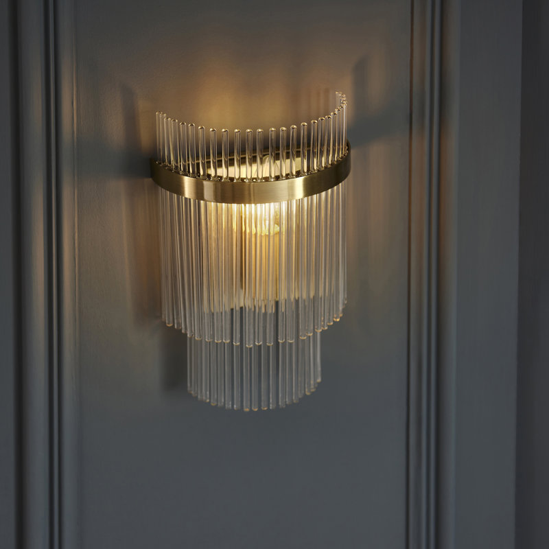 Geira Wall Sconce, Antique Brass Plate