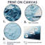 Abstrait voilier blanc et bleu horizon - décoration murale voiliers-2026482474-2026482466-2026482468