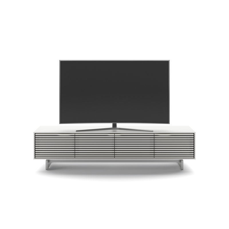 Align Media Console, 19"H x 81"W x 18"D, Satin White