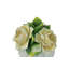 Diffuseur d'huile de porcelaine 8 po avec pivoines crème Capodimonte
