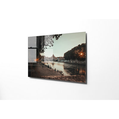 Peinture décorative en verre trempé