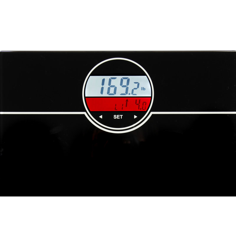 Ozeri WeightMaster 400 lbs Weight Scale with BMI and Weight Change Detection, Black