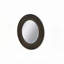 Miroir d'appoint en bois avec texture tissée