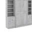Lit escamotable double avec tablettes et tiroirs