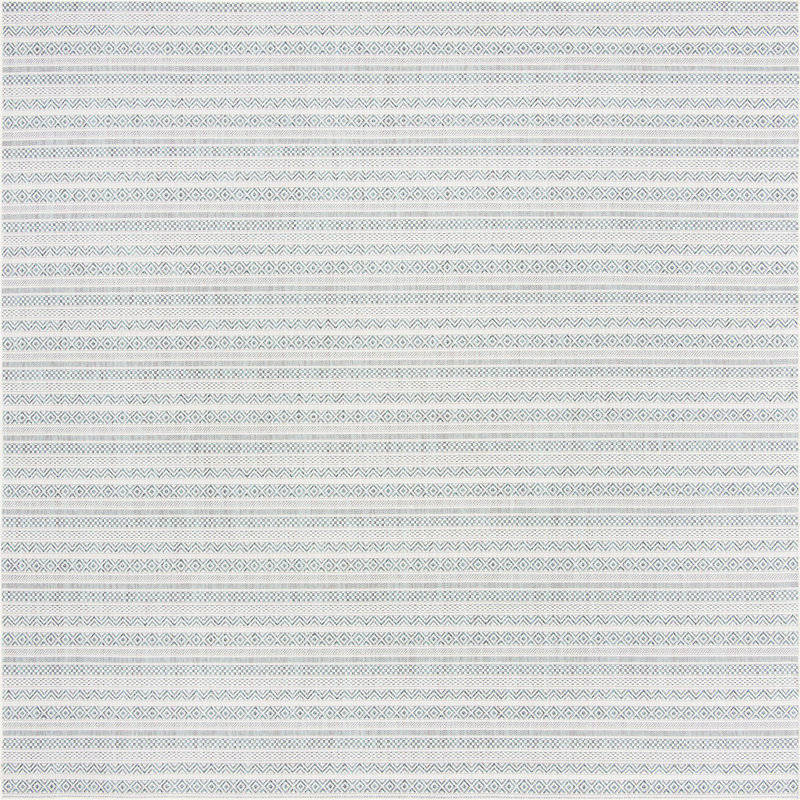 Tapis d'extérieur scintillant bleu clair, Carré 10 pi