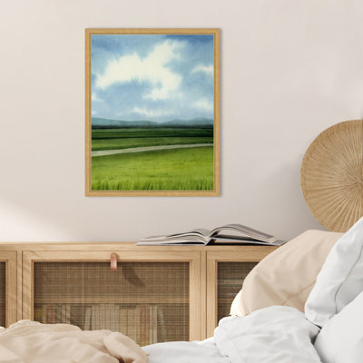 «Blue Ridge Path II» par Grace Popp, reproduction d'art sur toile encadrée