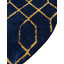 Tapis bleu marine et doré Glam-86615389