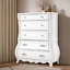Commode 5 tiroirs Lasiya Blanc