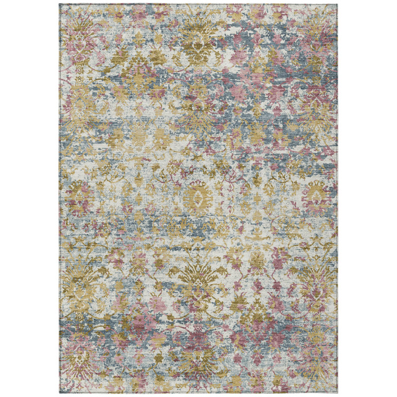 Machine Washable Indoor/Outdoor Husby ACN2211 Modern Rug, Rectangle 2'6" x 3'10"