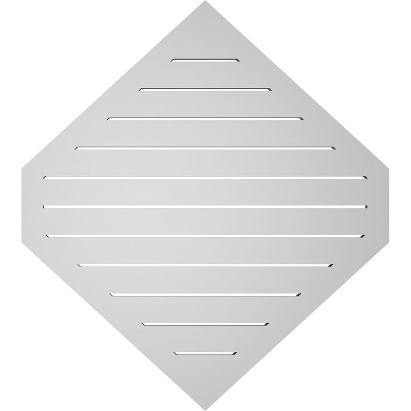 Vertical Peaked Surface Mount Signature Urethane Functional Gable Vent 11/12 Pitch, Primed Tan, 1.5" H x 34" W x 38" L
