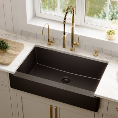 34'' L Single Bowl Quartz Kitchen Sink