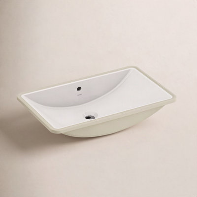 Rectangular Vitreous China Undermount Sink