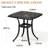 Patio Side Table Cast Aluminum End Table