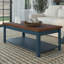 Table de chevet 14 pouces Home Nantucket, sans assemblage, whisky denim