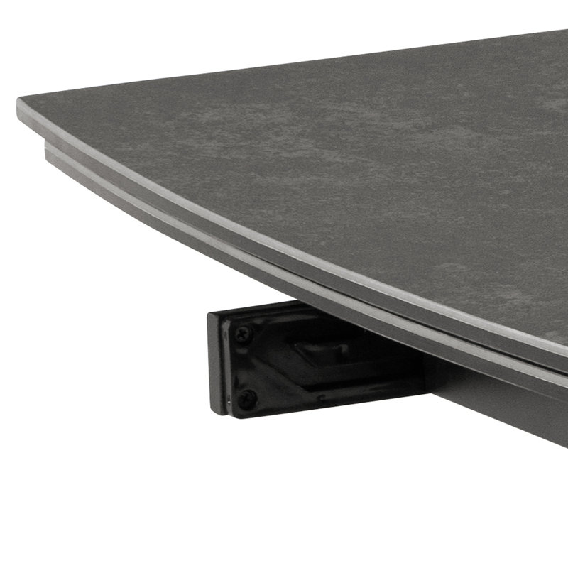 Lingenfelter Extendable Metal Base Dining Table