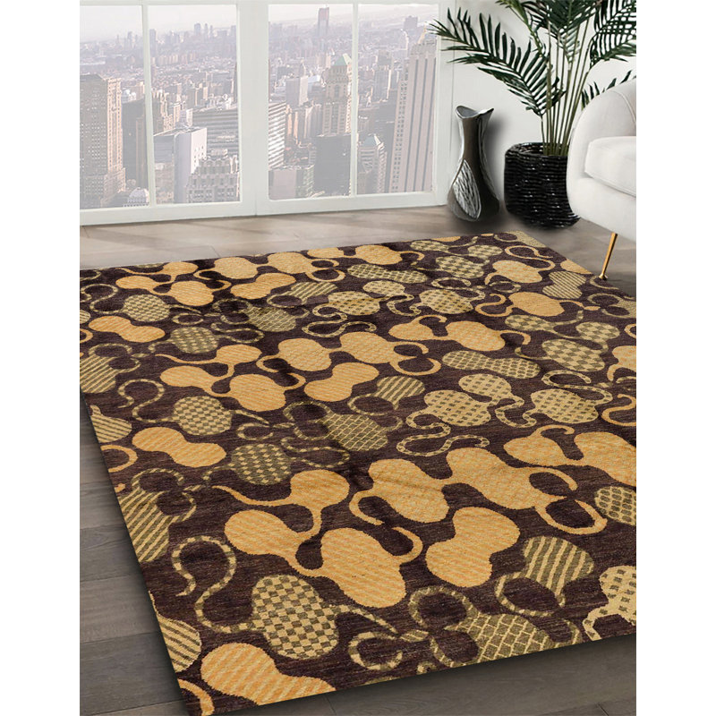 Abstract Indoor Rug, Rectangle 6' x 9'