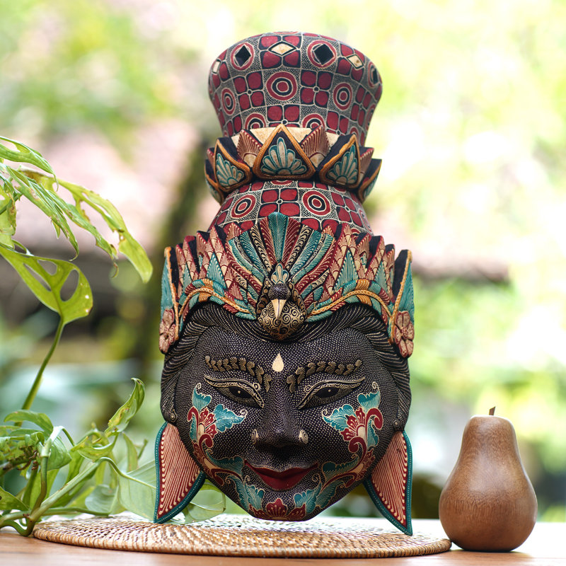 Novica Handmade Powerful Rama Wood Mask