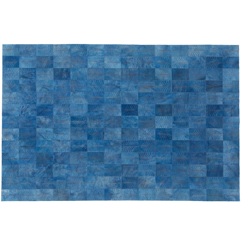 Art Hide Cowhide Area Rug in Blue