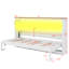 Lit escamotable simple avec éclairage à DEL, convertible en armoire-126218574