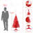 4FT Red Christmas Tree