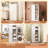 Makeace 61" Tall White Metal Kitchen Pantry Cabinet - Freestanding Adjustable Shelf Storage for Kitchen, Pantry & Bathroom-730316878