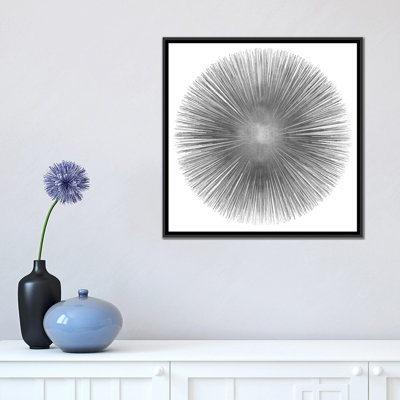 Silver Sunburst I, impression sur toile tendue
