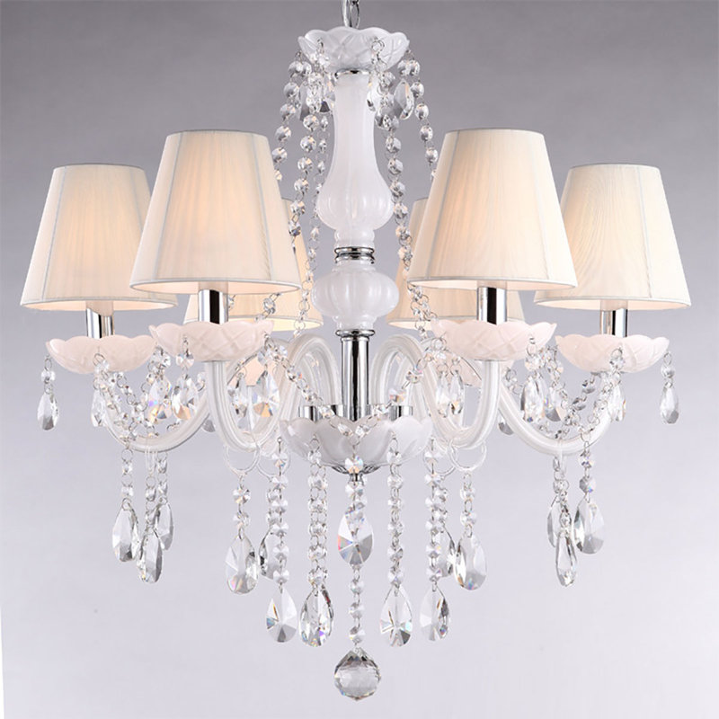 Panama 6 - Light Shaded Chandelier