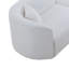 Ensemble de canapé courbé et méridienne 2 pièces Upholstery, canapé modulaire faisant face à la gauche, canapé Boucle, blanc-1118734164