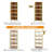 No Assembly Folding Etagere Bookcase-352414137